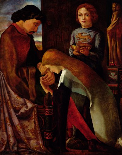Koning Edward I (1239-1307) en Eleanor (1244-90) 1863 door Alfred Sacheverell Coke